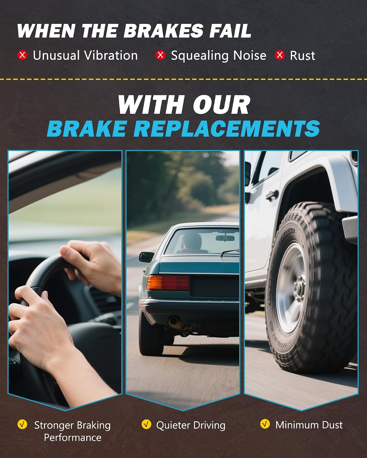Brake Kit for 2006 2007 2009 2010 2011 Honda Civic, Brakes and Rotors Kit Front and Rear, Drilled and Slotted Replacement [10.3' Front & 10.24' Rear]