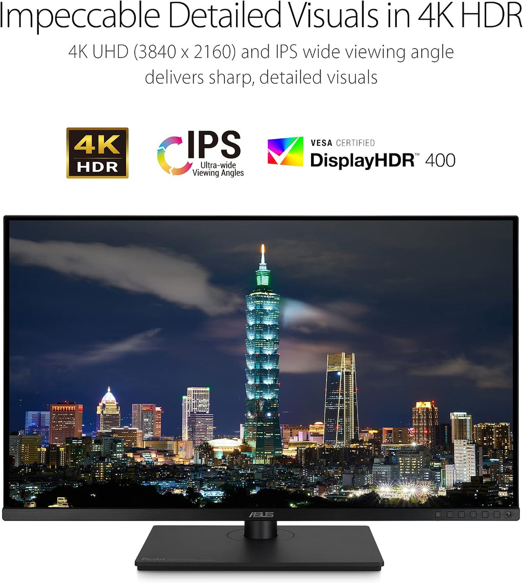 ASUS ProArt Display 32' 4K HDR Monitor (PA329CV) - UHD (3840 x 2160), IPS, 100% sRGB (Renewed)