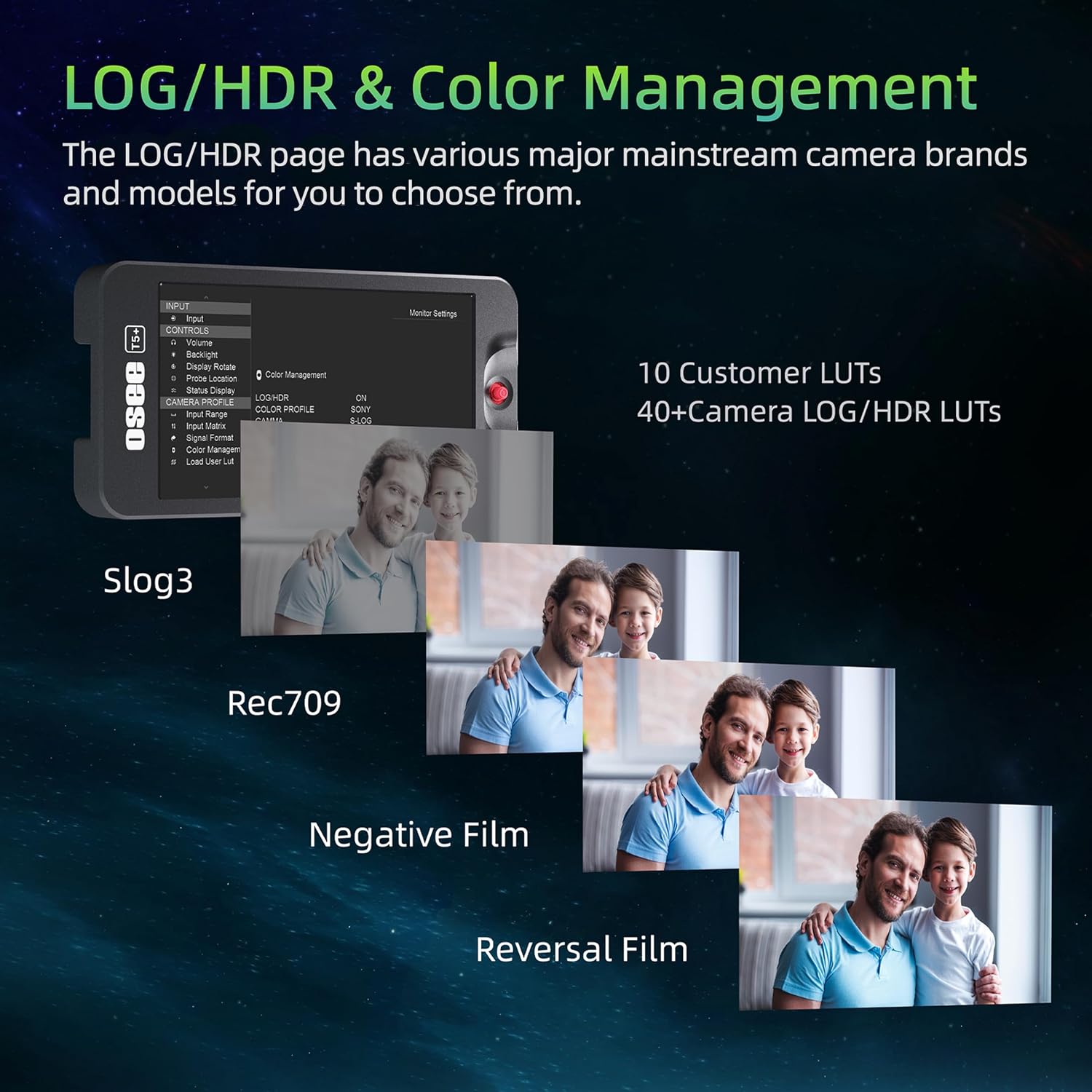 Osee T5+ 5.5 Inch 1000nits Camera Monitor, Customizable False Color Field Monitor, HDR 4K HDMI Input 8 MySets Preview Workflow DSLR Monitor, Peaking Focus Assist, 3D Lut (Battery Not Included)