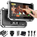 VILTROX DC-X3 2000 Nits SDI Camera Field Monitor Kit with Rig Cage, 4K HDMI 6' Touchscreen On Camera Video Monitor w Sunshade Hood/Battery, 3D Lut 1920X1080 HD Full Waveform Focus Peaking VectorScope
