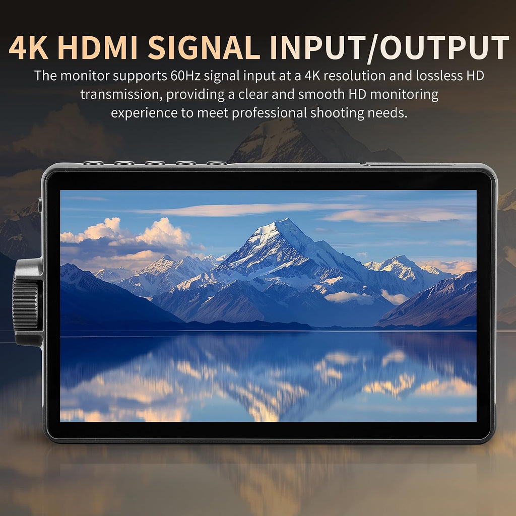 VILTROX 7'' Camera Field Monitor 2800 Nits Touchscreen Camera Monitor, Full HD 1920x1080 Video Monitoring, 3D Lut, RGB Parade with Sunshade Hood and Battery for Sony Canon Nikon (DC-A1)
