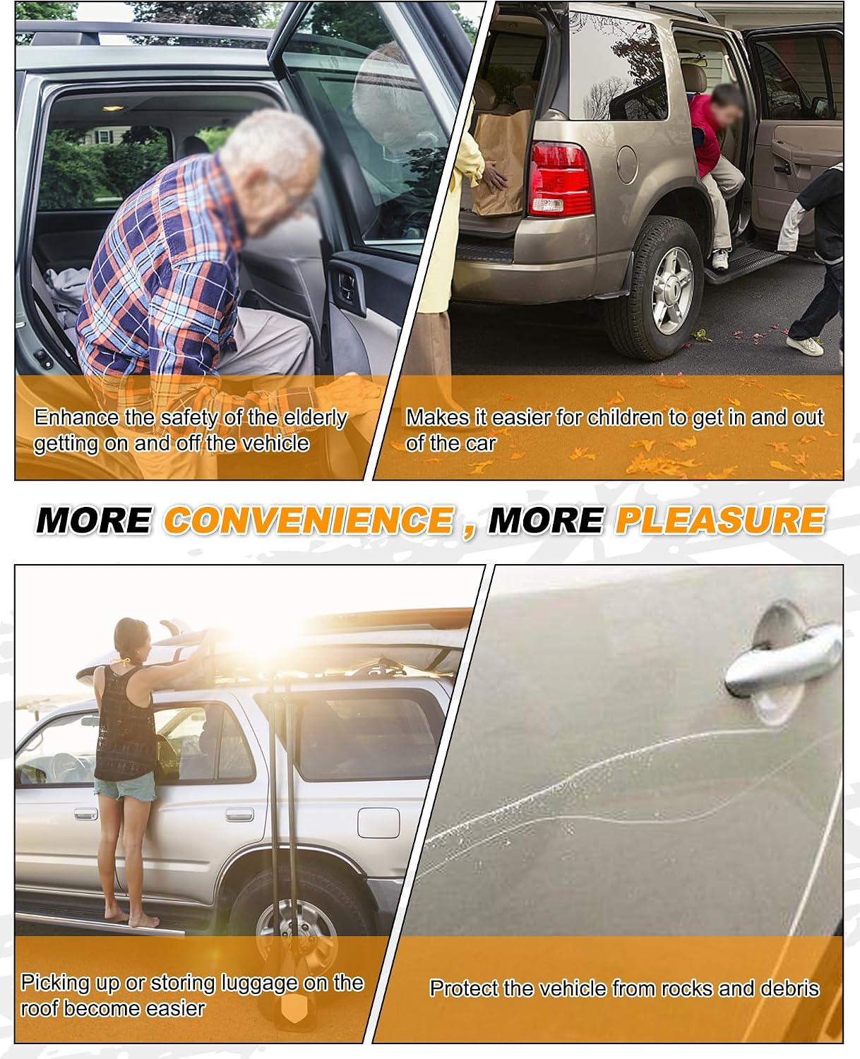 Fit for Hyundai Santa Fe 2019-2023 Running Boards Protector Side Step Nerf Bar