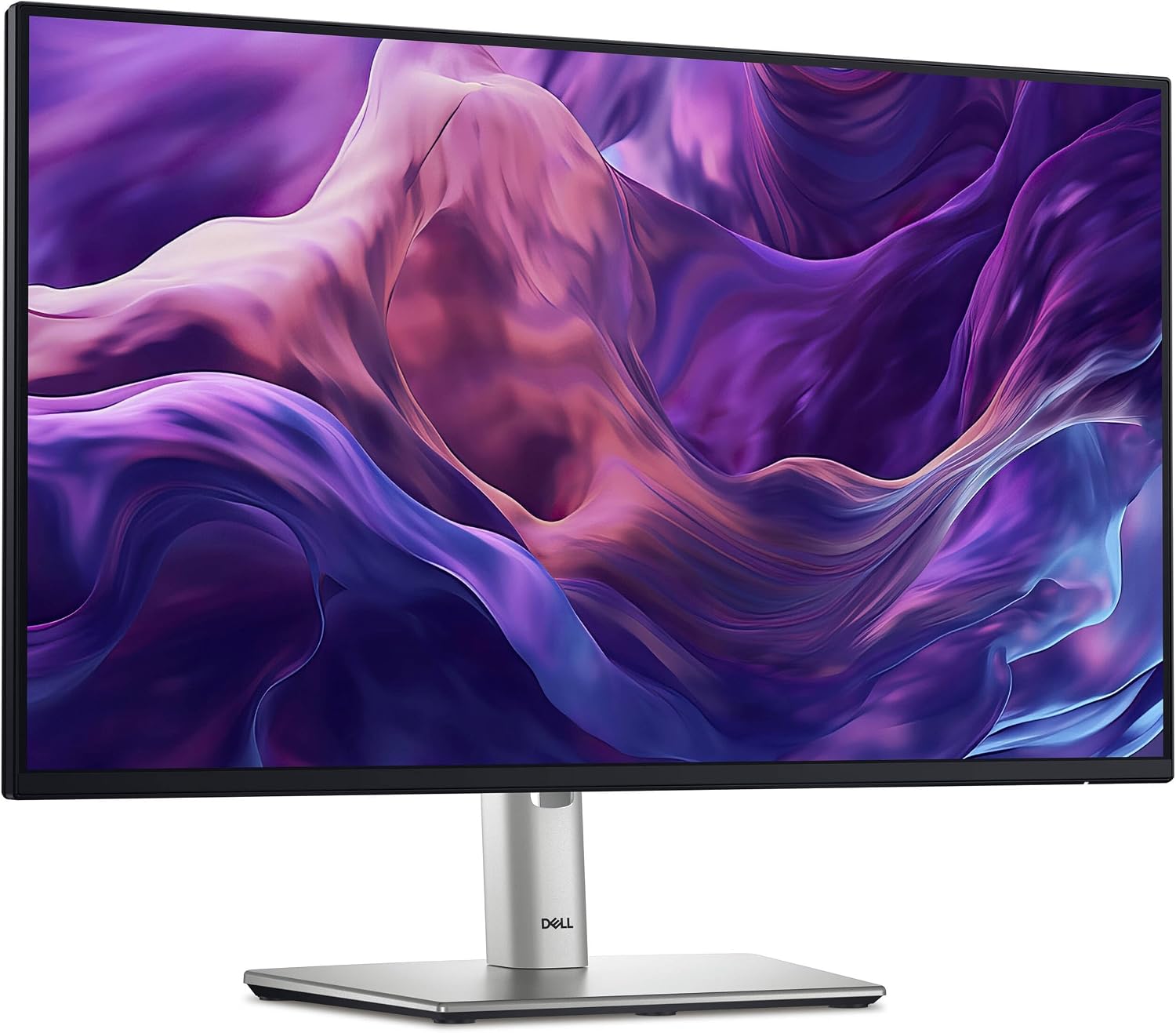 AOM Dell P2425H Computer Monitor Screen 24' 16:9 IPS Display 100Hz w/Stand - Full HD, 1920 x 1080 with Power Cord + DisplayPort Cable + ZoomSpeed HDMI Cable + USB 3.0 Microfiber Cloth