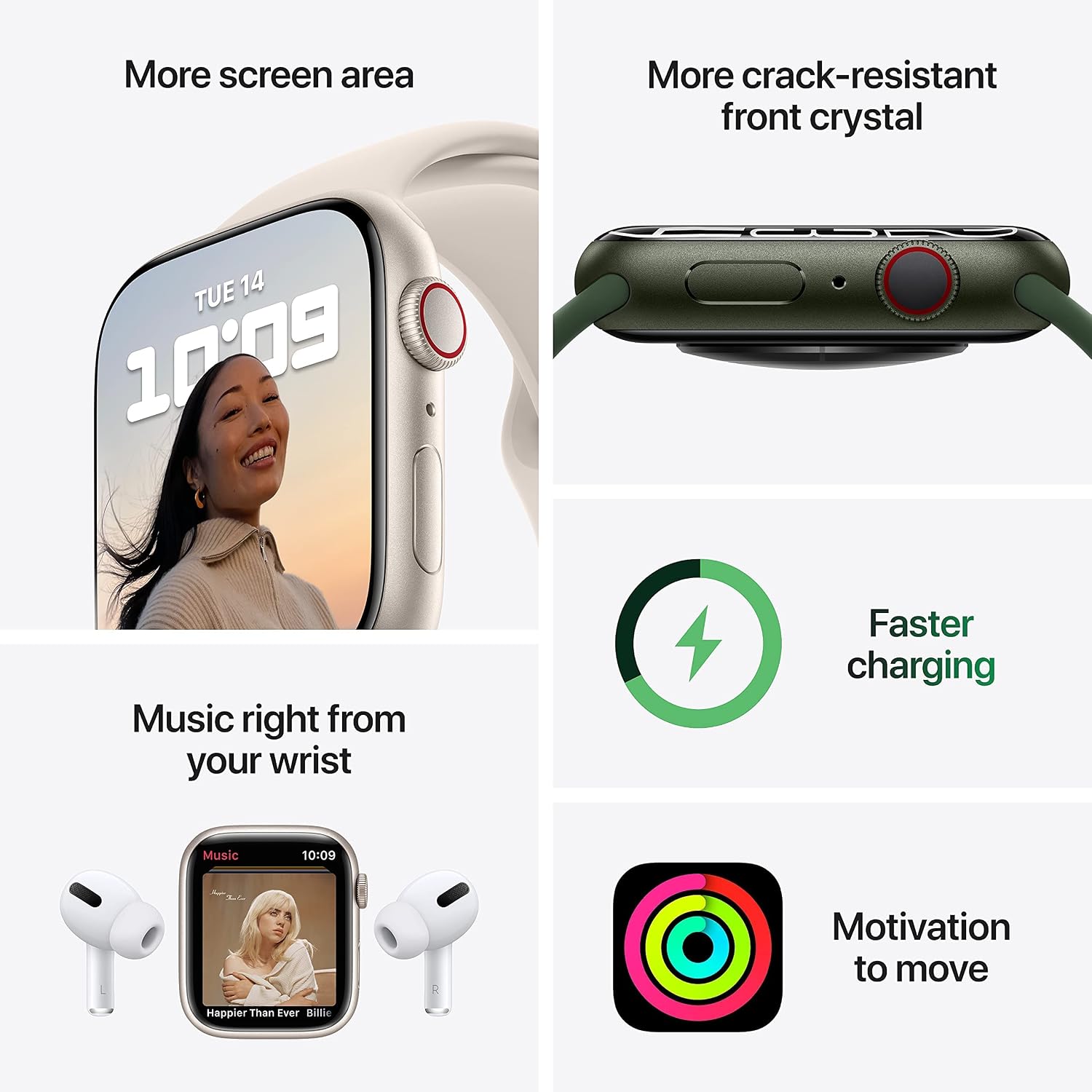 Apple Watch Series 7 (GPS + Cellular, 41MM) Red Aluminum Case with Red Sport Band (Renewed)