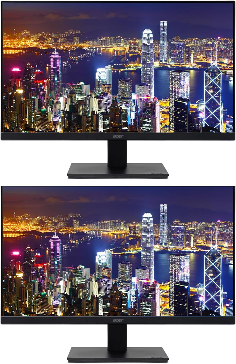 acer Vero V7 V277 E BI 27 inch 1080P Full HD IPS 100 Hz 4 ms Backlit Widescreen LCD Monitor, 2-Pack Bundle with Eye Care, VGA, HDMI