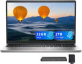 Dell 15 15.6' FHD Business Laptop, Intel Core i7-1355U, 32GB RAM, 2TB Storage(1TB SSD+1TB Docking Station Set), Intel UHD Graphics, Backlit Keyboard, Number Pad, Webcam, Wi-Fi 6, Win 11, Silver
