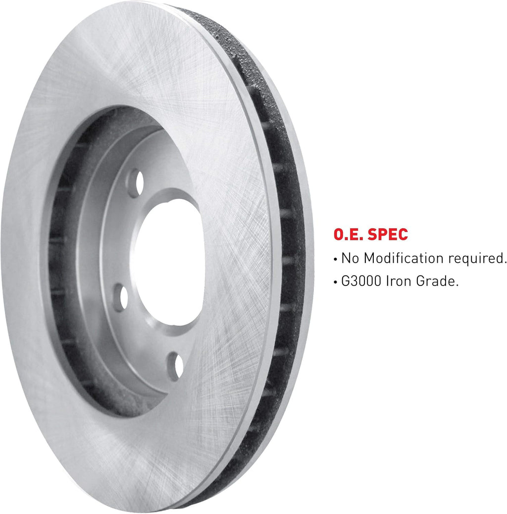 R1 Concepts Front Brakes and Rotors| Automotive Replacement Brake Kits| Front Ceramic Brake Pads and Rotors Kit| Fits 2007 Acura CSX, 2002-2006 Acura RSX, 2006-2011 Honda Civic