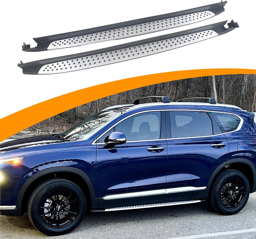 Fit for Hyundai Santa Fe 2019-2023 Running Boards Protector Side Step Nerf Bar