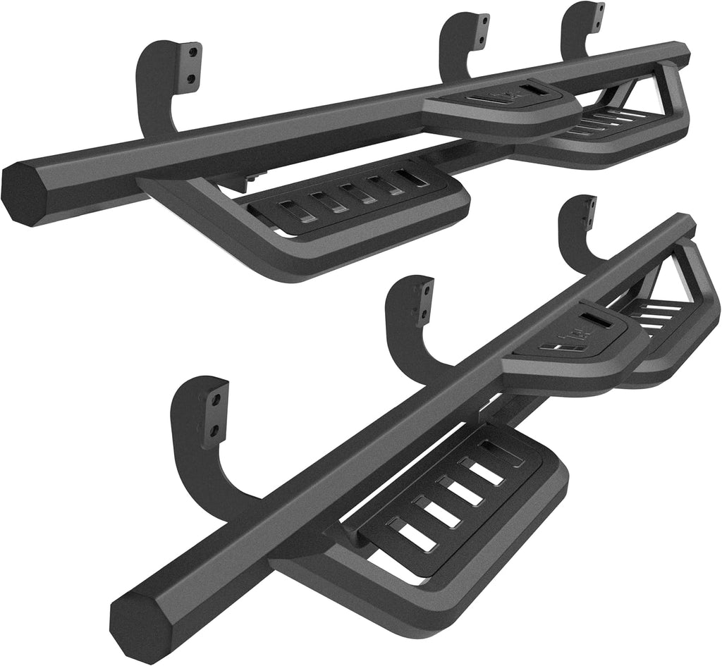 TAC Gen5HD Running Boards W/T 4'-Drop Compatible with 2005-2026 Nissan Frontier Crew Cab Truck| Side Steps| Nerf Bar| Two-Stair| 2 pcs