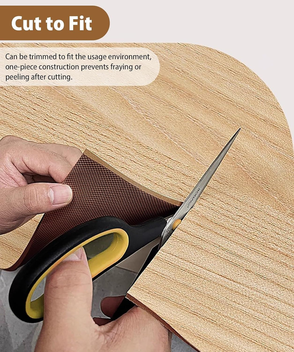 Waterproof Bay Window Cushion Cover, Window Sill Decor Protector Pad for Kitchen/Ledge Edge, Wood Grain Windowsill Mat with Non Slip Rubber Backed(200x60cm/79x24inch)