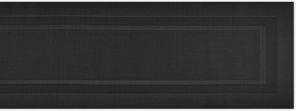 DII PVC Tabletop Collection Woven Indoor/Outdoor, Table Runner, 14x72, Black (Pack of 12)