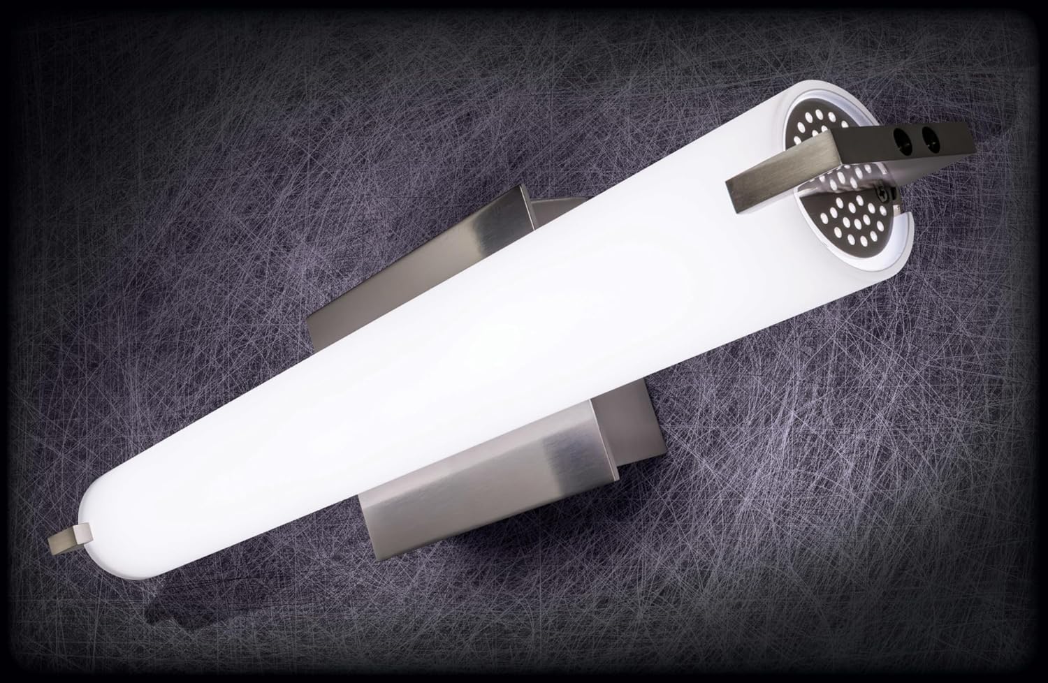 GEORGE KOVACS P5044-37B-L Tube LED Vanity Bath Light, 1-Light, 20 Total Watts, 4.75-in H x 20.5-in W, Dark Restoration Bronze