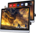 WONNIE 16' Car TV Headrest Monitor for Back Seat, 4K Android Tablet Portable Rear Entertainment System, Phone Wireless Mirror Link Touch Screen, with WiFi/Bluetooth/HDMI/USB/Video Player (16' x 2)