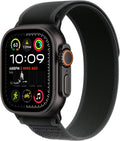 Apple Watch Ultra 2 [GPS + Cellular 49mm] - Black Titanium Case with Black Trail Loop, M/L (Renewed)