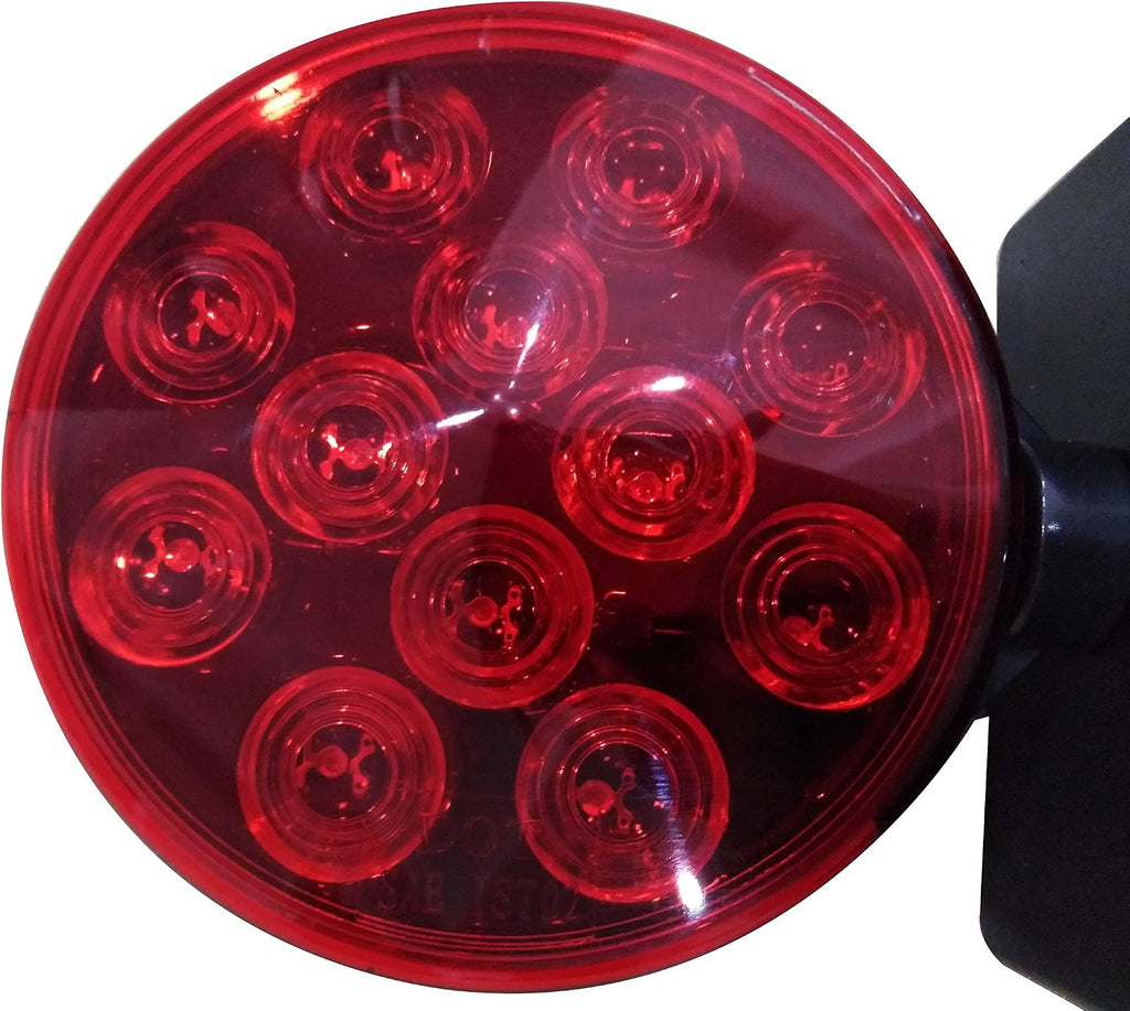 MAXXHAUL 50015 12V Magnetic LED Towing Lights With Magnetic Base - DOT Compliant, Pack of 6