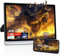 WONNIE 16' Car TV for Back Seat, 4K Android Headrest Monitor for Car, 4G+64G Portable Rear Entertainment System, Support Phone Wireless Mirror Link Touch Screen, WiFi/Bluetooth/HDMI/USB/Video Player