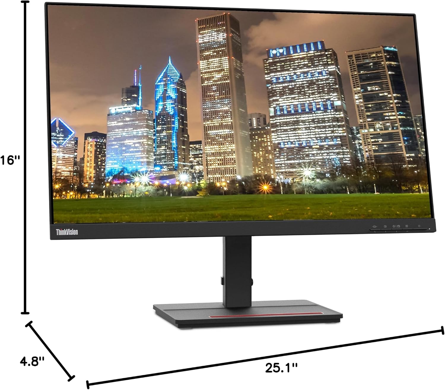 Lenovo ThinkVision S24e-20 23.8' Full HD 1920 x 1080 WLED LCD Monitor 2-Pack, 250 Nit, FreeSync, HDMI-VGA, Raven Black Bundle with Adjustable Desk Mount Monitor Stand