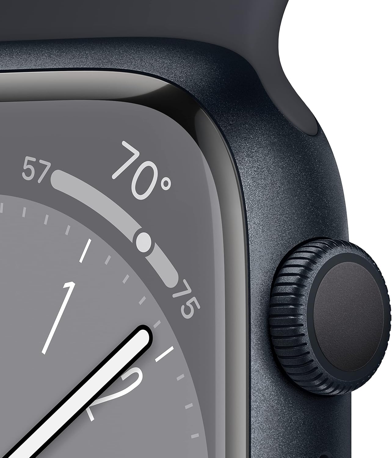 Apple Watch Series 8 (GPS, 41MM) - Midnight Aluminum Case with Midnight Sport Band S/M (Renewed Premium)