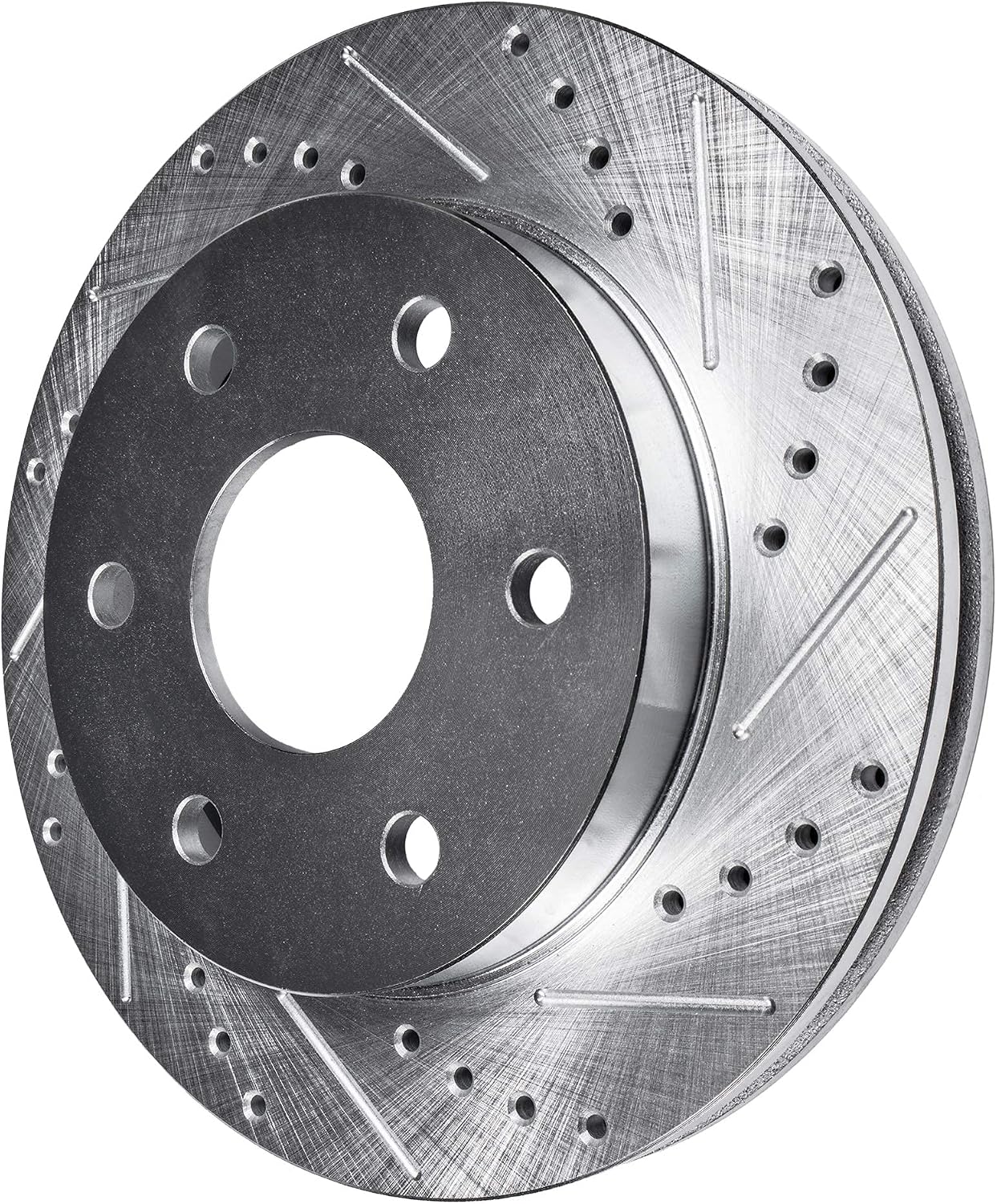 Detroit Axle - Front Brake Kit for 1996-2002 Toyota 4Runner 2004 Tacoma, Drilled and Slotted Disc Brake Rotors Ceramic Brakes Pads with Hardware Replacement : 12.54' inch Rotor