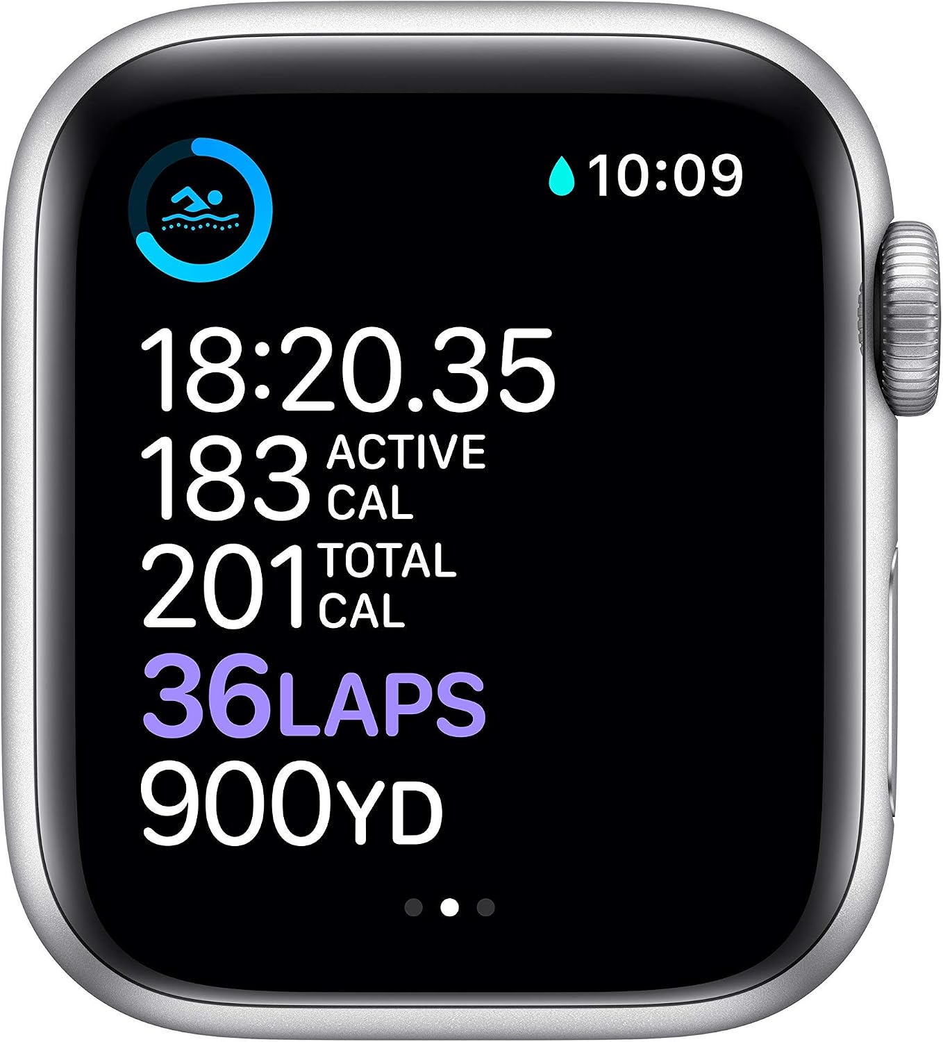 Apple Watch Series 6 (GPS + Cellular, 40mm) - Silver Stainless Steel Case with White Sport Band (Renewed)