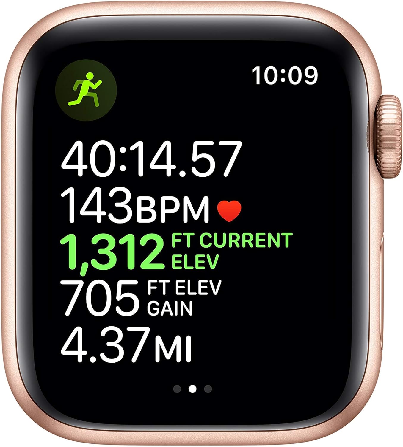 Apple Watch Series 5 (GPS + Cellular, 44MM) - Gold Aluminum Case with Pink Sand Sport Band (Renewed)