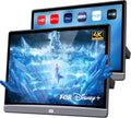 13.3' Car TV Headrest Monitor for Back Seat, 4K Android Tablet Portable Rear Entertainment System, Support Phone Wireless Mirror Link Touch Screen, with WiFi/HDMI/USB/Video Player, 4G+64G