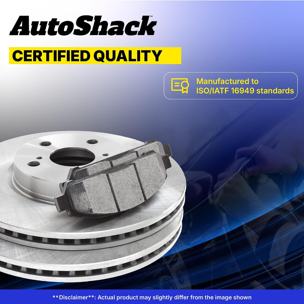 AutoShack Front & Rear Brake Rotors & Premium Pads for Honda & Acura, Civic 2006-2011 CSX 2007-2010, FWD L4 2.0L