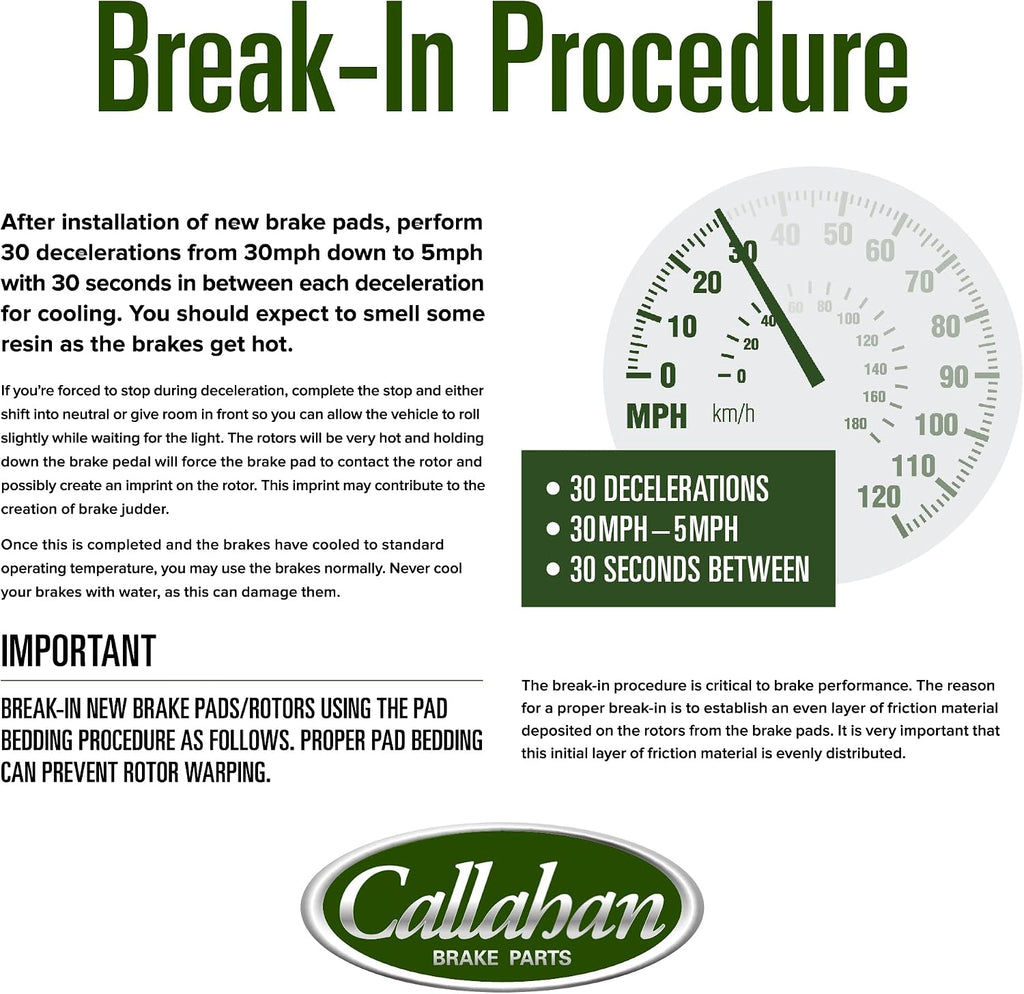 Callahan Brake Parts Front Brake Kit For Honda Civic 2006-2011 [Model Specific] Replacement Drilled Slotted Brake Rotors with Ceramic Brake Pads
