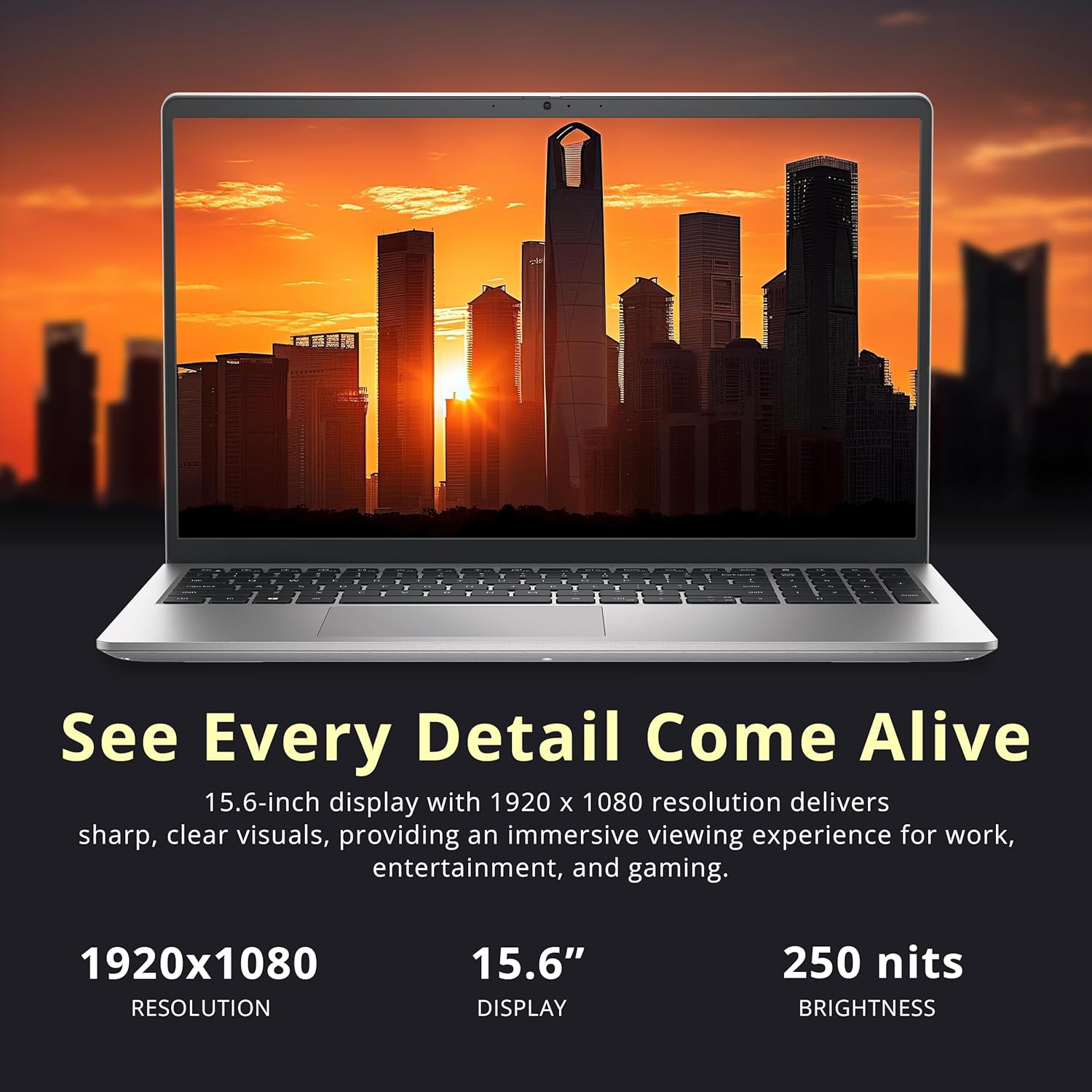 Dell 15 15.6' FHD Business Laptop, Intel Core i7-1355U, 32GB RAM, 3TB Storage(2TB SSD+1TB Docking Station Set), Intel UHD Graphics, Backlit Keyboard, Number Pad, Webcam, Wi-Fi 6, Win 11, Silver
