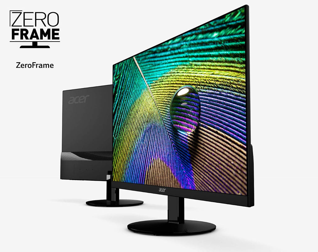 acer SA270 Bbmipux 27' Full HD (1920 x 1080) IPS Ultra-Slim Edge-to-Edge Monitor with AMD Radeon FreeSync Technology, 1ms VRB, (USB 3.1 Type-C Port, Display Port & HDMI Port), Black
