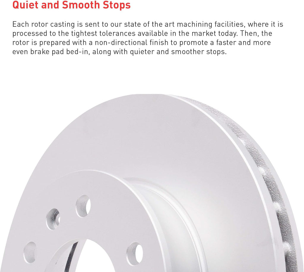 Dynamic Friction Company Front Brakes and Rotors| Automotive Replacement Brake Kits| Front 5000 Advanced Brake Pads and Rotors Kit| Fits 2002-2006 Acura RSX, 2004-2005 Honda Civic