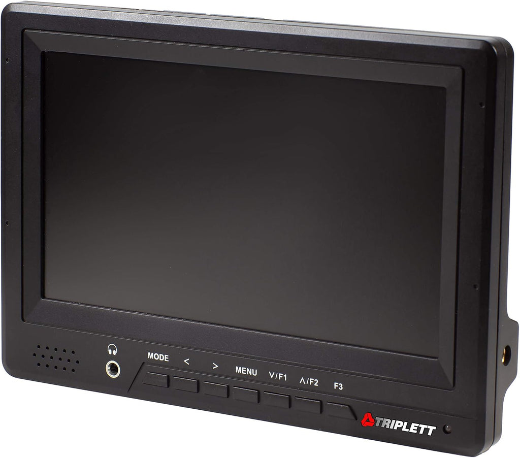 Triplett HDCM-4K Ultra-Compact 7-inch HD 4K Security Test Monitor with HDMI, Composite BNC-In/BNC-Out, and Component BNC
