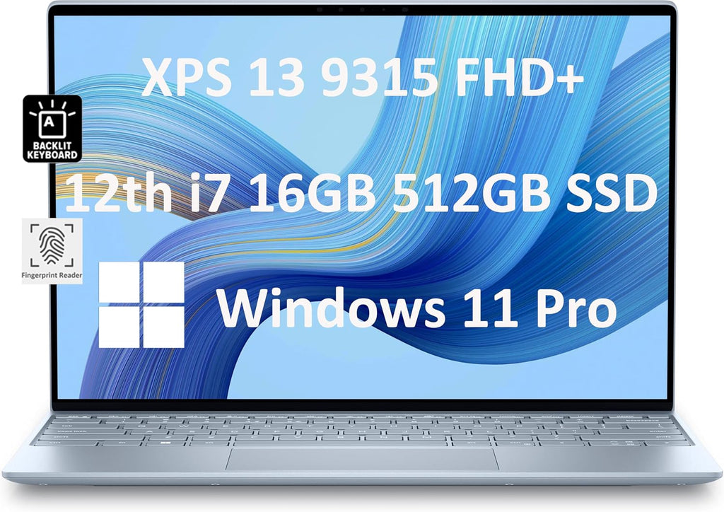 Dell XPS 13 9315 13.4' Touch 16GB 512GB SSD Core™ i7-1250U 1.1GHz WIN11P, Sky (Renewed)