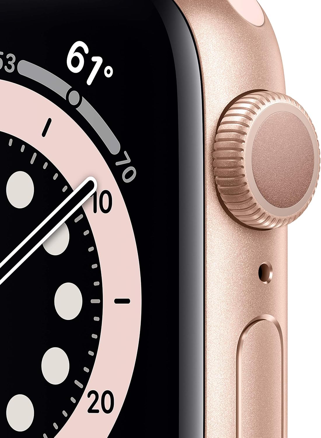 Apple Watch Series 6 (GPS, 40mm) - Gold Aluminum Case with Pink Sand Sport Band (Renewed)
