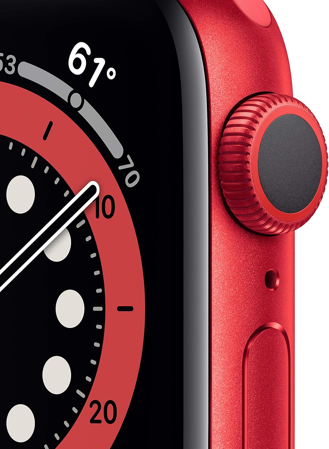 Apple Watch Series 6 (GPS, 40mm) - Red Aluminum Case with Red Sport Band (Renewed)