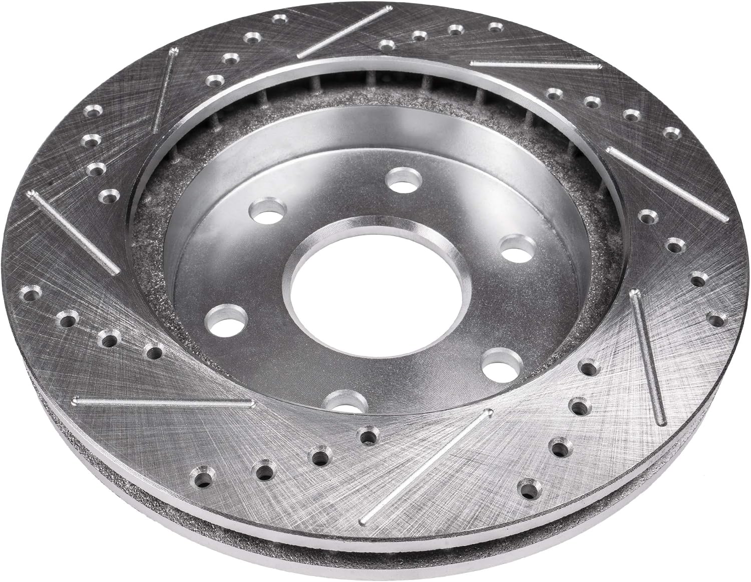 Detroit Axle - Front Brake Rotors for 2008-2024 Nissan Titan 2007-2015 Armada 2008-2010 Infiniti QX56 Drilled and Slotted Disc Brake Rotors 2009 2010 Replacement: 13.78' inch Rotor