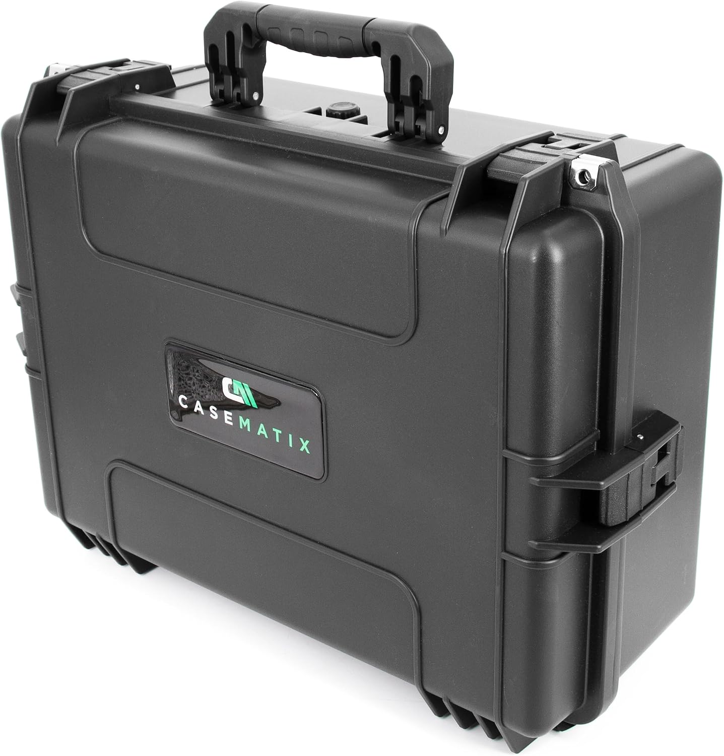 CASEMATIX 23' Waterproof Hard Case with Customizable Foam for Electronics, Tools and Accessories - Hard Shell Plastic Case with Pre-Diced Travel Case Foam Interior