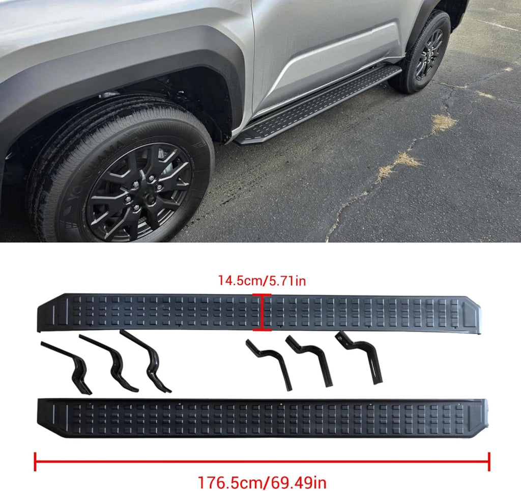 CHIESMA 4Runner Side Steps Running Boards Fit for Toyota 4Runner N500 Limited/Platinum/SR5/TRD/Trailhunter 2025 2026, Black Nerf Bars 2PC Body Kit Automotive Exterior Accessories