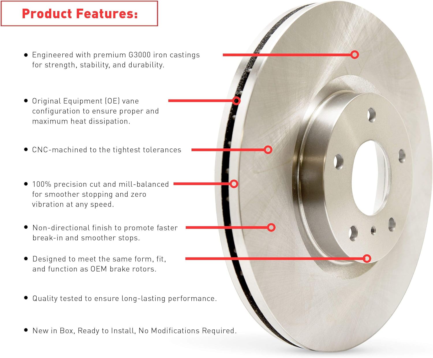 Dynamic Friction Company Front and Rear Brake Kit Fits 2007-2010 Acura CSX; 2006-2011 Honda Civic| 4000 HybriDynamic Pads, Blank Rotors| Hardware| 11.8' Front & 10.2' Rear