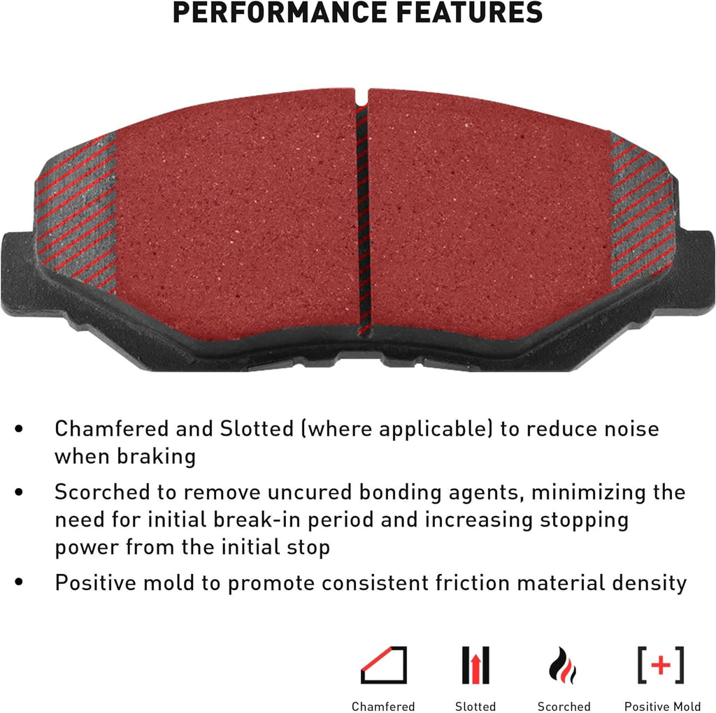 Dynamic Friction Company Front and Rear Brake Kit Fits 2006-2011 Honda Civic Coupe Si; 2007-2011 Honda Civic Sedan Si| 5000 Advanced Pads, Blank Rotors| Hardware| 11.8' Front & 10.2' Rear