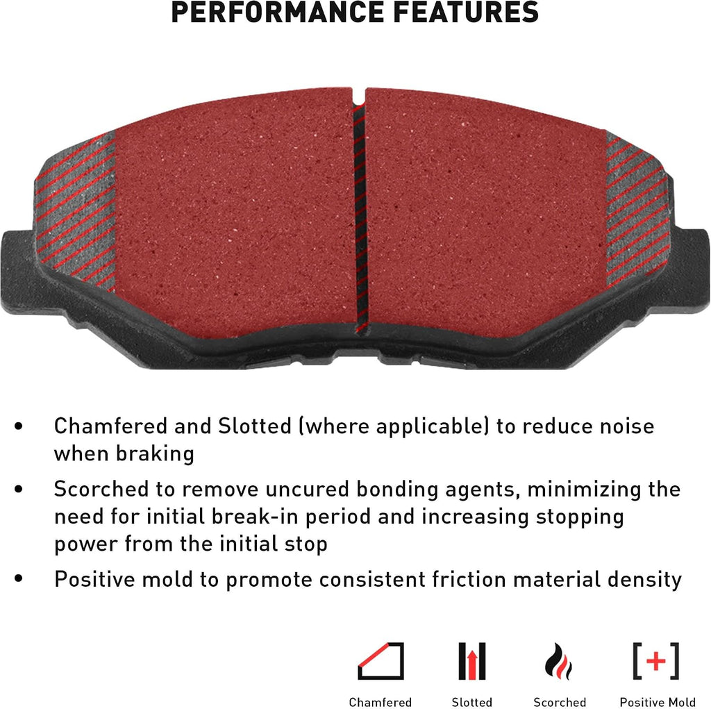 Dynamic Friction Company Front and Rear Brake Kit Fits 2006-2011 Honda Civic Coupe Si; 2007-2011 Honda Civic Sedan Si| 5000 Advanced Pads, Blank Rotors| Hardware| 11.8' Front & 10.2' Rear