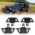 Trumgeta EZ Side Steps Fit for 2018-2025 Jeep Wrangler JL 4 Doors Running Boards 350 LBS One-Person Installation (NOT for Rock Rails)