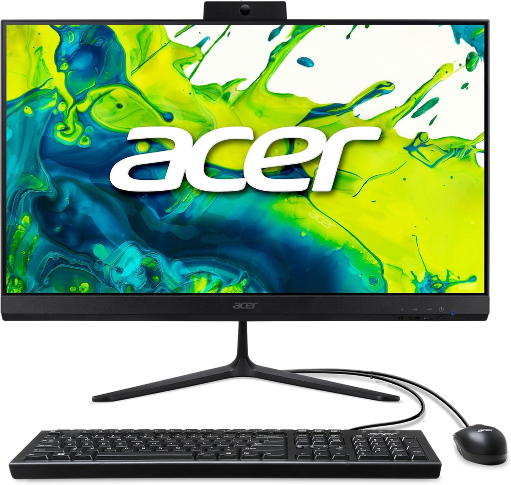 acer Aspire C27 AIO Desktop | 27' Full HD IPS 120Hz Display | AMD Ryzen 7 5700U Octa-Core Processor | AMD Radeon Graphics | 16GB DDR4 | 1TB SSD | Wi-Fi 6 | USB Keyboard & Mouse | C27-2G-UR13