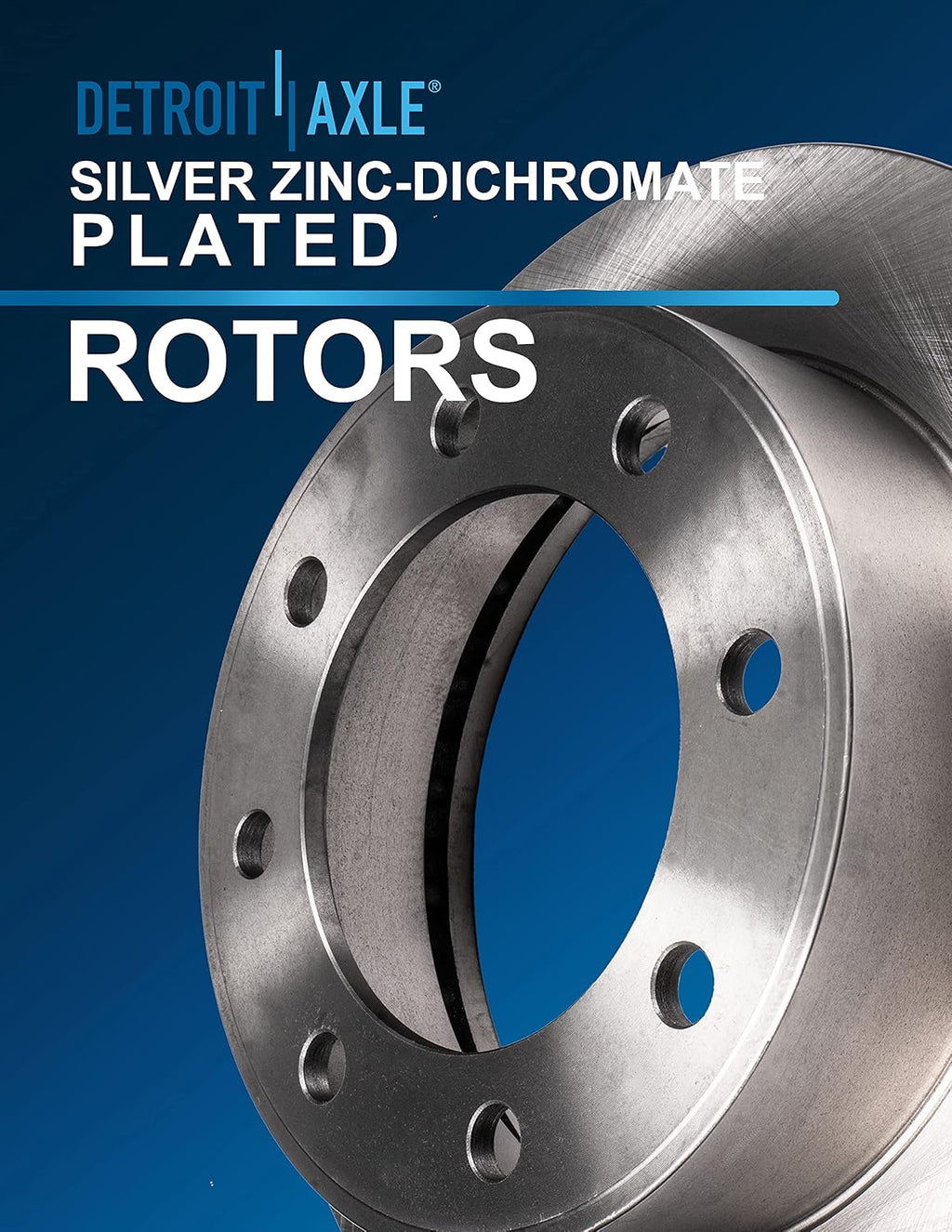 Detroit Axle - 4WD Front Brake Kit for 2009 2010 Dodge Ram 2500 3500, 2011 Ram 2500 3500, Truck Disc Brake Rotors Ceramic Brakes Pads Wheel Bearing Hubs Assembly Replacement