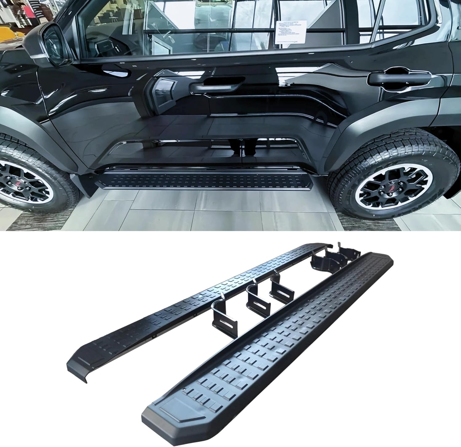 CHIESMA 4Runner Side Steps Running Boards Fit for Toyota 4Runner N500 Limited/Platinum/SR5/TRD/Trailhunter 2025 2026, Black Nerf Bars 2PC Body Kit Automotive Exterior Accessories