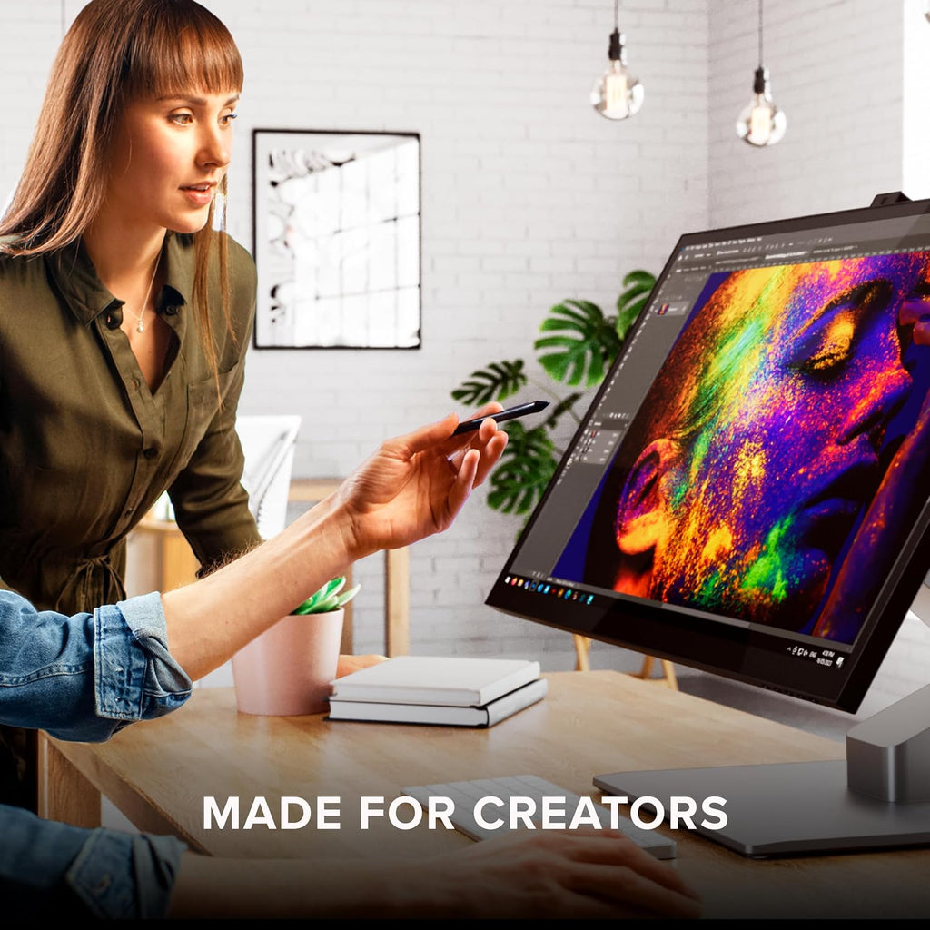 ALOGIC Clarity Pro Touch 27' 4K Touchscreen Monitor w/ 8MP Retractable 4K Webcam, 100% sRGB, 97% DCI-P3, 99% Adobe RGB, 65W PD,8-in-1 Hub, HDR 400, Adjustable Stand, IPS Panel, Thin Bezel
