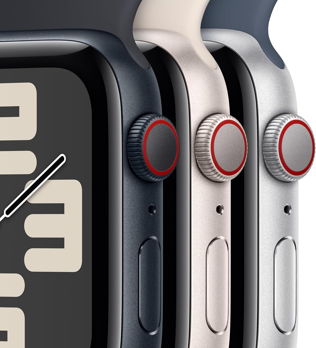 Apple Watch SE (2nd Gen) [GPS + Cellular 40mm] Smartwatch with Midnight Aluminum Case with Midnight Sport Band S/M (Renewed)
