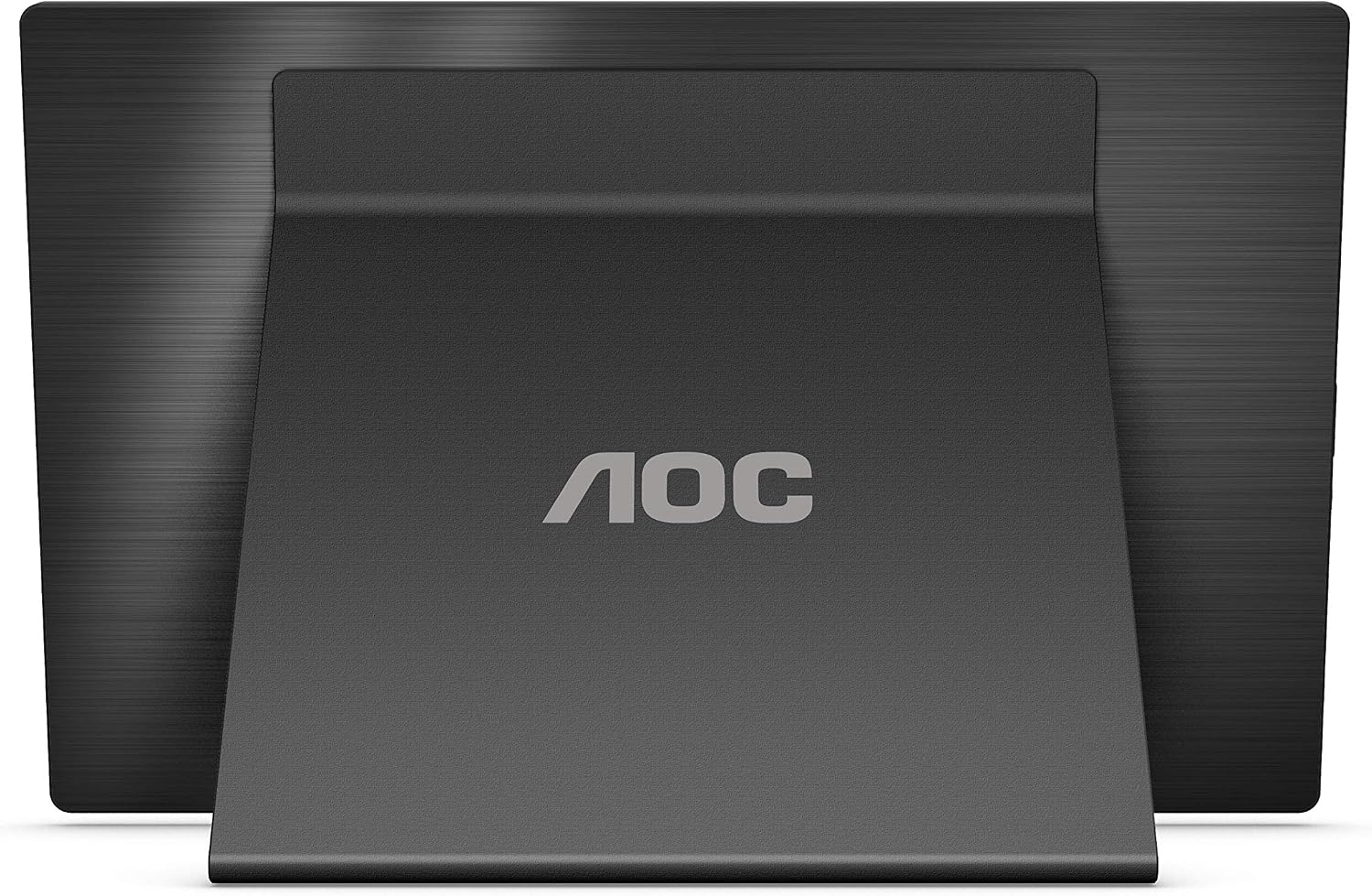 AOC 16T2 15.6' Full HD (1920 x 1080) Touch-Enabled Portable IPS Monitor, USB-C and Micro HDMI inputs, Built-in Battery, Stereo Speakers, SmartCover, AutoPivot, VESA for laptops, PC, Mac, Consoles
