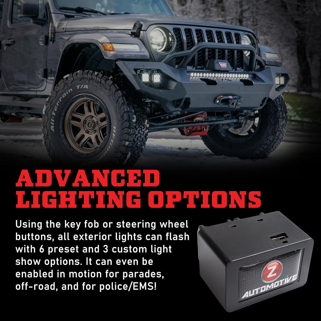 Z Automotive Tazer JL JT Lite Programmer | Fits 2020-2024 Jeep Wrangler JL and 2018-2024 Gladiator JT | Change Tire Size, Gear Ratio, TPMS and More!