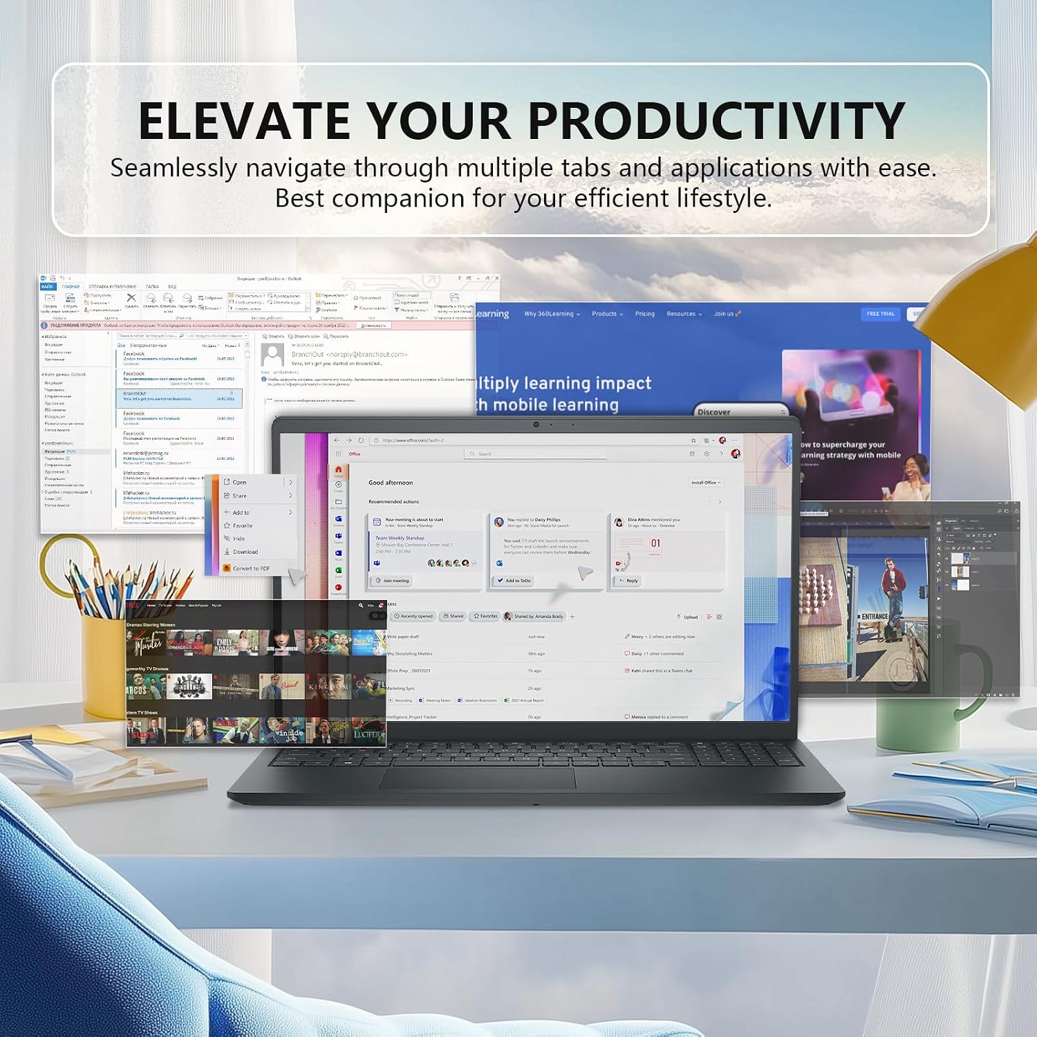 Dell Inspiron 15 Touchscreen Laptop Computer for Business Student, 32GB RAM, 1TB SSD, Windows 11 Pro, AMD Ryzen 7 7730U, 15.6' WVA LED FHD Anti-Glare Display, Numeric Keypad